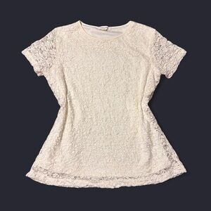 Coquette Fairy White Lace Top by Calvin Klein!